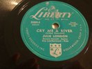 JULIE LONDON- LIBERTY 78 RPM - CRY ME A RIVER / S'WONDERFUL - VG TO VG+ LISTEN