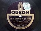 Tango Francisco Canaro Charlo En el silencio de la Noche 78 RPM Odeon 238.400
