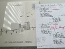 P J Harvey signed lyric sheet - Let England Shake vinyl demos