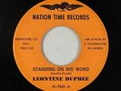 Funk Soul 45 - Leontine Dupree - Standing On His Word - Nation Time - VG+ mp3