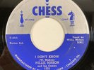 Chess 1531 Willie Mabon & His Combo - I Don't Know / Worry Blues 7