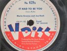 78 RPM It Had To Be You Thanks For The Memory Jack Leonard V-Disc 629 A18