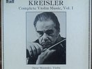 Clean Fritz Kreisler Complete Violin Music, Vol. I Oscar Shumsky - MHS - VG++