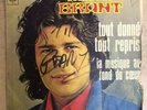 autographe mike brant sur 45t tout donné tout repris