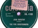 The Five Chesternuts. Jean Dorothy / Teenage Love. Columbia DB. 4165