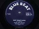 ALLEN & MILTON   Baby What's More [M Hamilton Solo]   MINT   BLUE BEAT BB 348