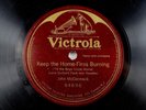 John McCormack - One Sided Victrola 78 RPM - Keep The Home Fires Burning A19