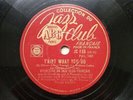 Orchestre du Jazz Club Français 'Taint what you do 78 Tours RPM ABC JC165