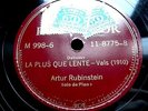 A020/ARTHUR RUBINSTEIN-Debussy-Images Poissons Dór- La plus que..PIANO-Schellack
