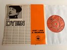 Bob Dylan 45 + Cover Slick Import  Just Like A Woman