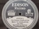 I'm Gonna Charleston Back to Charleston Deep Elm Edison Diamond Disc 51574 A8