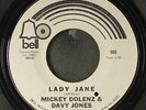 MICKEY DOLENZ & DAVY JONES : lady jane / do it in the name of love BELL 7