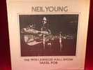 NEIL YOUNG The 1970 Carnegie Hall Show 1978 US Vinyl LP in concert New York City