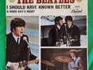 THE BEATLES A HARD DAYS NIGHT / I SHOULD HAVE KNOWN BETTER PICTURE Mint Cleaned