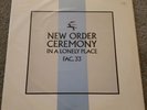 NEW ORDER CEREMONY IN A LONELY PLACE FAC. 33-45 RPM EP 1981 N. MINT VINYL & COV.