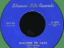 SKIPPY & HI-LITES Waiting to Take / Old Man River 45rpm Stream-Lite 1961 doo-wop