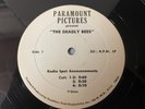 THE DEADLY BEES / THE VULTURE DOUBLE-FEATURE Radio Spot Spots 1966 1967 Promo