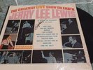JERRY LEE LEWIS THE GREATEST LIVE SHOW ON EARTH VINYL Jerry L Lewis Autographed