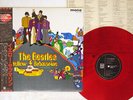 BEATLES YELLOW SUBMARINE EMI/ODEON EAS-70138 JAPAN OBI CLEAR RED VINYL VINYL LP