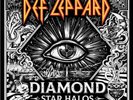 DEF LEPPARD DIAMOND STAR HALOS VINYL  2LPs  +  signed Print Litho   5 AUTOGRAMME