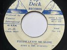 ANDY & THE AVALONS - Please Leave Me Alone / RARE SKA REGGAE JAMAICA TOP DECK 45