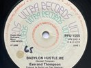 EVERAND THOMPSON - Babylon Hustle Me / RARE ROOTS REGGAE UK ULTRA 45