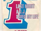 Indeep - Last Night a D.J. Saved My Life; 45 Rpm Single Vinyl [Unplayed]