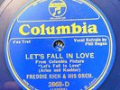 FREDDIE RICH Let's Fall in Love 1934 COLUMBIA BLUE WAX 78 Harold Arlen