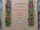 33CX 1479 Mendelssohn: Songs without Words GIESEKING Ed.1