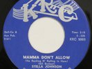 STELLA JOHNSON Mamma Don’t Allow KRC 45 R&B rocker 1959 HEAR