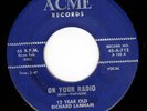 Doo Wop 45 12 YEAR OLD RICHARD LANHAM On Your Radio ACME VG+