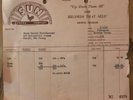 RARE ORIGINAL SUN RECORDS INVOICE - 1956 - CARL PERKINS & JOHNNY CASH