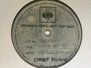 THE ROCKIN VICKERS  45 RPM TEST ACETATE SINGLE  'IT'S ALRIGHT'. (CBS)
