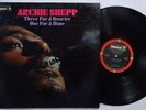 ARCHIE SHEPP Three For a Quarter ORIG IMPULSE JAZZ LP