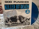 killed by death #3 lp lewd queers eat kbd punk Blue Vinyl Like New