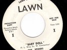Garage 45 THE SPIDERS Baby Doll / Run Boy Run LAWN Promo LINK WRAY Teener VG++