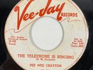 Vee-Jay VJ 214 Pee Wee Crayton - The Telephone is Ringing PROMO 7