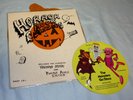 HORROR ROCK CLASSICS 1983 Halloween Pumpkin Shaped Orange RHINO 7