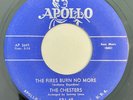 * CHESTERS Lift Up Your Head/The Fires Burn No R&B DOO WOP SOUL Apollo 45 HEAR