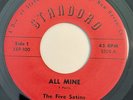 * FIVE SATINS All Mine / Rose Mary RARE ORIG. R&B DOO WOP SOUL Standard 45 HEAR