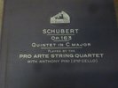 PRO ARTE STRING QUARTET - ANTHONY PINI / SCHUBERT quintet op.163 / HMV