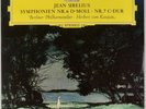 SIBELIUS: Symphony 6, 7 Karajan DGG Tulips Stereo 139 032 LP NM Vinyl