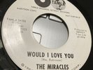 the miracles would i love you/that's what love is made of promo 45 rpm 1964 vg+
