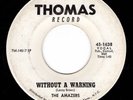 Northern Soul 45 THE AMAZERS Without a Warning / It's You For Me THOMAS DJ VG++