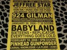 VINTAGE ORIGINAL GILMAN ST FLYER 4.75X8.5 AVENGERS PINHEAD GUNPOWDER RARE PUNK