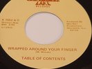 RARE BOOGIE FUNK 45 TABLE OF CONTENTS WRAPPED AROUND FINGER MINT MINUS
