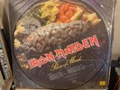 ORIGINAL 1983 IRON MAIDEN LP PIECE OF MIND PICTURE DISC STICKER EXCELLENT/MINT-