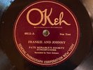 Okeh 40113 Fate Morable Soc Syncos FRANKIE & JOHNNY 78 rpm Jazz 1924 E-to E/EE+