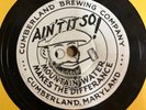 CUMBERLAND BREWING COMPANY vintage 78 RPM RECORD MD COUNTRY HILLBILLY RADIO DISC