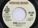 Rock 45 The Allman Brothers Band - Jessica / Come & Go Blues On Capricorn
